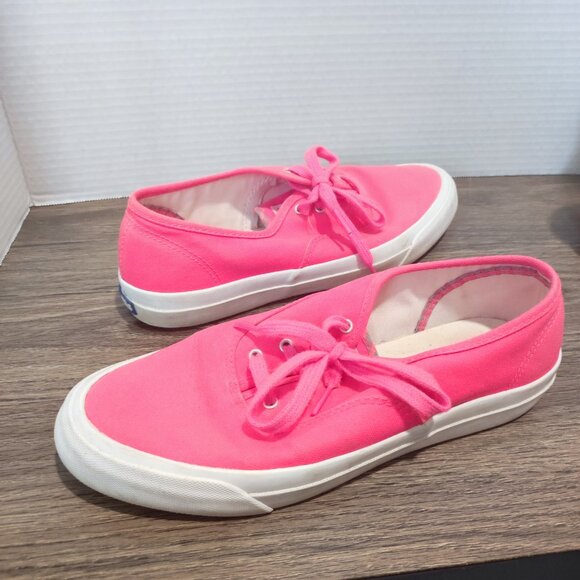 Keds canvas sneakers hot pink women's size 8 - Picture 1 of 10